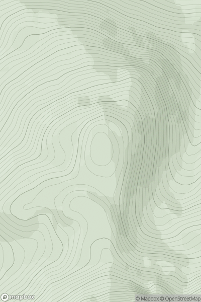Thumbnail image for Meall Copagach [Glen Etive to Glen Lochy] [NN055326] showing contour plot for surrounding peak